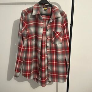 Eddie Bauer Plaid button down, size small.